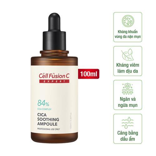 Cell Fusion C Expert - Ampoule Tinh chất kiểm soát và cải thiện da nhờn mụn Cica Soothing Ampoule (Hàn Quốc)